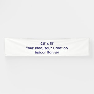 Eenvoudig Professionele 2,5' x 12' Binnen Spandoek