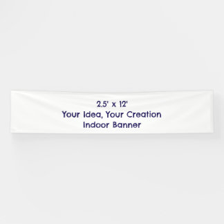 Eenvoudig Professionele 2,5' x 12' Binnen Spandoek