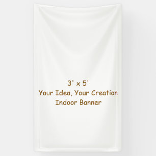 Eenvoudig Professionele 3' x 5' Binnen Spandoek