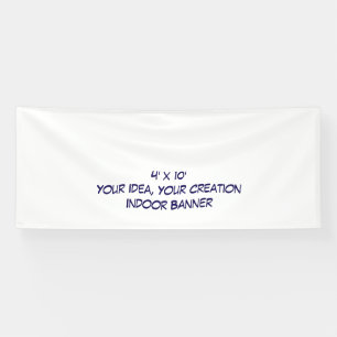 Eenvoudig Professionele 4' x 10' Binnen Spandoek