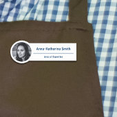 Eenvoudig profiel Afbeelding Expertise Blauw Wit Naamplaatje