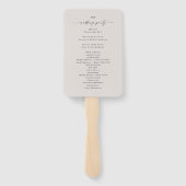 Eenvoudig programma voor het bevestigen van wedden handwaaier (Achterkant)