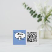 Eenvoudig QR code ontwerp op maat gemakkelijk Contactkaartje (Staand voorkant)