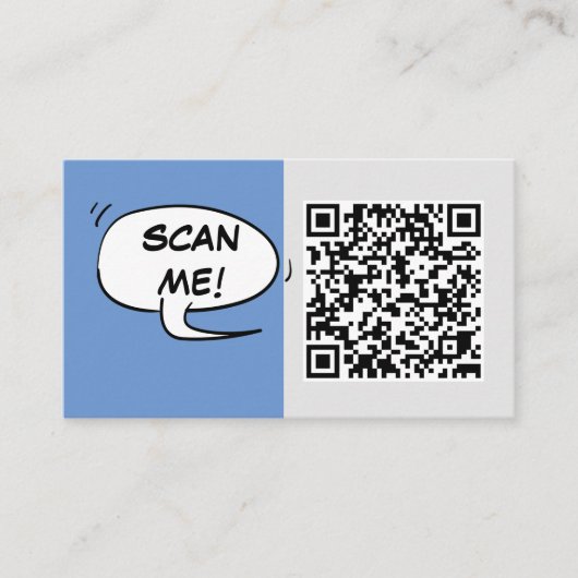 Eenvoudig QR code ontwerp op maat gemakkelijk Contactkaartje (Voorkant)