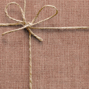 Eenvoudig Realistisch Jute Rustieke Vrouwelijke Ro Cadeaupapier