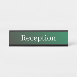 Eenvoudig Receptie Desk Naam Bord Bureau Naambordje