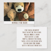 Eenvoudig recupererend teddy Bear Book Request Informatiekaartje (Voorkant / Achterkant)