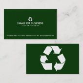 eenvoudig recyclen visitekaartje (Voorkant / Achterkant)
