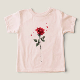 Eenvoudig Red Rose Heart - Elegante Valentijn's Da