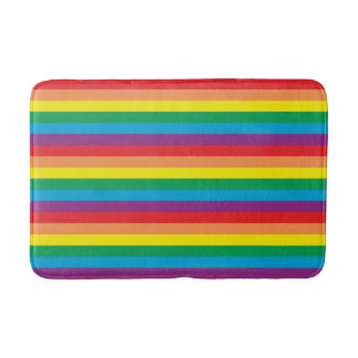 Eenvoudig regenboogpatroon badmat