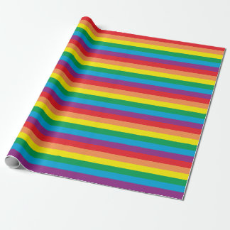 Eenvoudig regenboogpatroon cadeaupapier