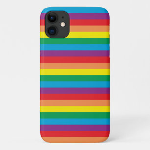 Eenvoudig regenboogpatroon iPhone 11 hoesje