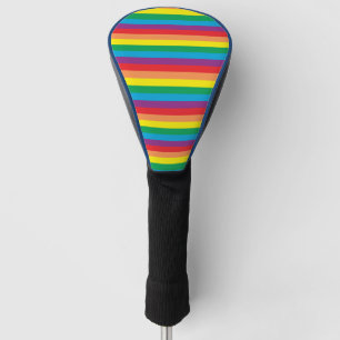 Eenvoudig regenboogpatroon golfheadcover