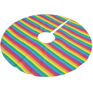 Eenvoudig regenboogpatroon kerstboom rok