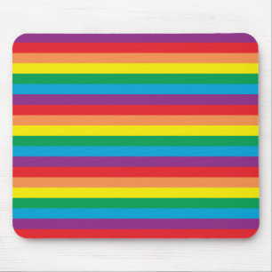 Eenvoudig regenboogpatroon muismat
