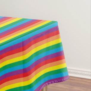 Eenvoudig regenboogpatroon tafelkleed