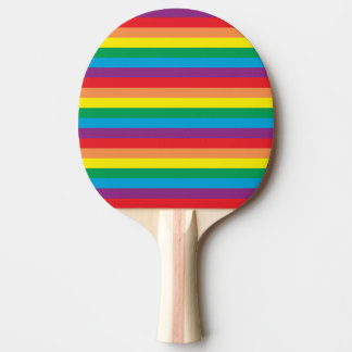 Eenvoudig regenboogpatroon tafeltennisbatje