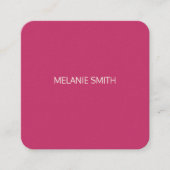 Eenvoudig reinigen vierkante visitekaartje (Voorkant)