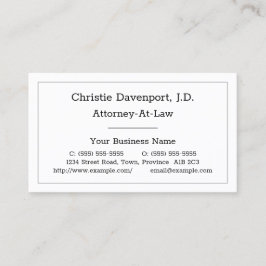 Eenvoudig, respectabel en Dapper-Visitekaartje Visitekaartje