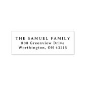 Eenvoudig retouradres 	rubberstempel (Afrduk)