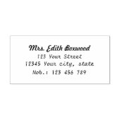 Eenvoudig retouradres 	rubberstempel (Afrduk)