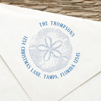 Eenvoudig retouradres Strand Kustzanddollar Zelfinktende Stempel