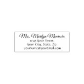 Eenvoudig retouradres zelfinktende stempel (Design)