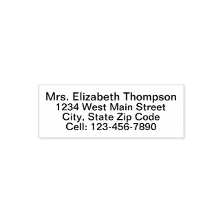 Eenvoudig retouradreslabel  zelfinktende stempel