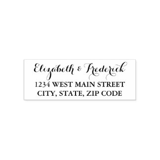 Eenvoudig retouradreslabel zelfinktende stempel