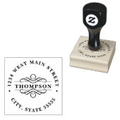 Eenvoudig retourlabel 	rubberstempel (Gestempeld)