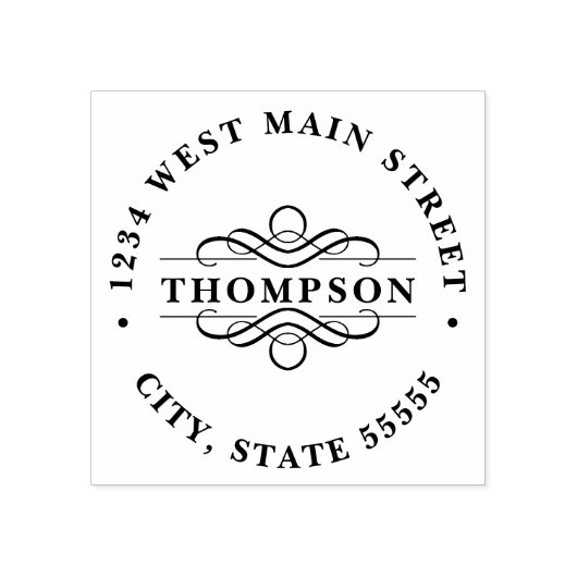 Eenvoudig retourlabel 	rubberstempel (Afrduk)