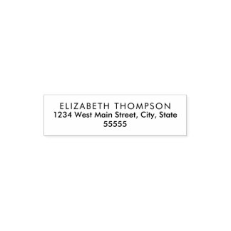 Eenvoudig retourlabel  zelfinktende stempel