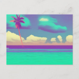 Eenvoudig Retro Beach briefkaart