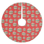 Eenvoudig retro kerst ornament patroon kerstboom rok (Voorkant)