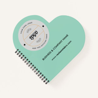 Eenvoudig Rond Bedrijfslogo & Tekst Bedrijf Maatwe Notitieboek