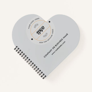Eenvoudig Rond Bedrijfslogo & Tekst Bedrijf Maatwe Notitieboek