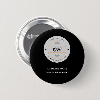 Eenvoudig Rond Bedrijfslogo & Tekst Bedrijf Maatwe Ronde Button 5,7 Cm