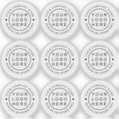 Eenvoudig Rond Zakelijk Logo Aangepaste Transparan Sticker (Voorkant)