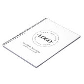 Eenvoudig Ronde BedrijfsLogo & de Douane van het T Notitieboek (Linkerzijde)