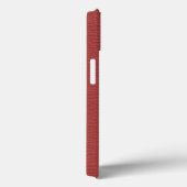 Eenvoudig rood met leder Case-Mate iPhone case (Achterkant / Rechts)