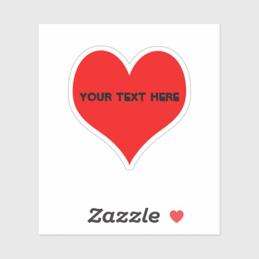 Eenvoudig rood ontwerp sticker (Vel)