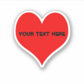 Eenvoudig rood ontwerp sticker (Voorkant)