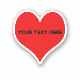 Eenvoudig rood ontwerp sticker