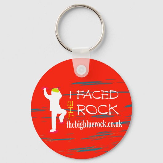 eenvoudig rood sleutelhanger (Voorkant)