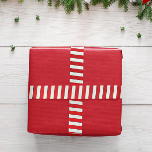 Eenvoudig Rood Whimsical Gestreepte Lieve Minimali Lint