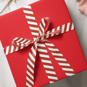 Eenvoudig Rood Whimsical Gestreepte Lieve Minimali Lint