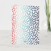 Eenvoudig Rood Wit En Blauw Pootjes Grappig Zwart Kaart (Achterkant)