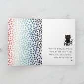 Eenvoudig Rood Wit En Blauw Pootjes Grappig Zwart Kaart (Binnen)