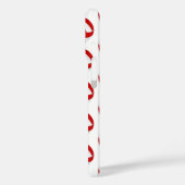 Eenvoudig rood wit volleyballen patroon monogram Case-Mate iPhone case (Achterkant / Links)