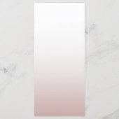 Eenvoudig Roos Gold Weddenmenu Menu (Achterkant)